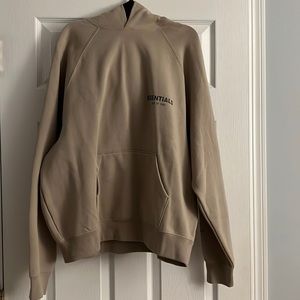 FOG - FEAR OF GOD Women's Tan Hoodie - Small
